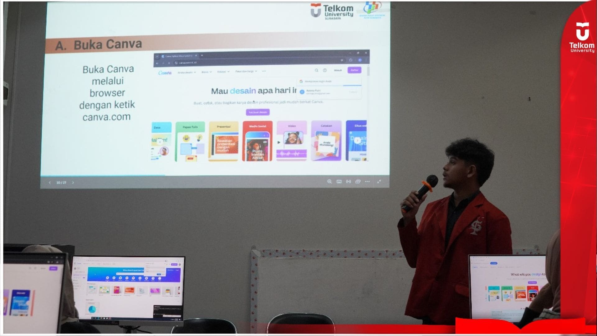 Telkom University Surabaya Gelar Pelatihan Infografis untuk Optimalisasi…